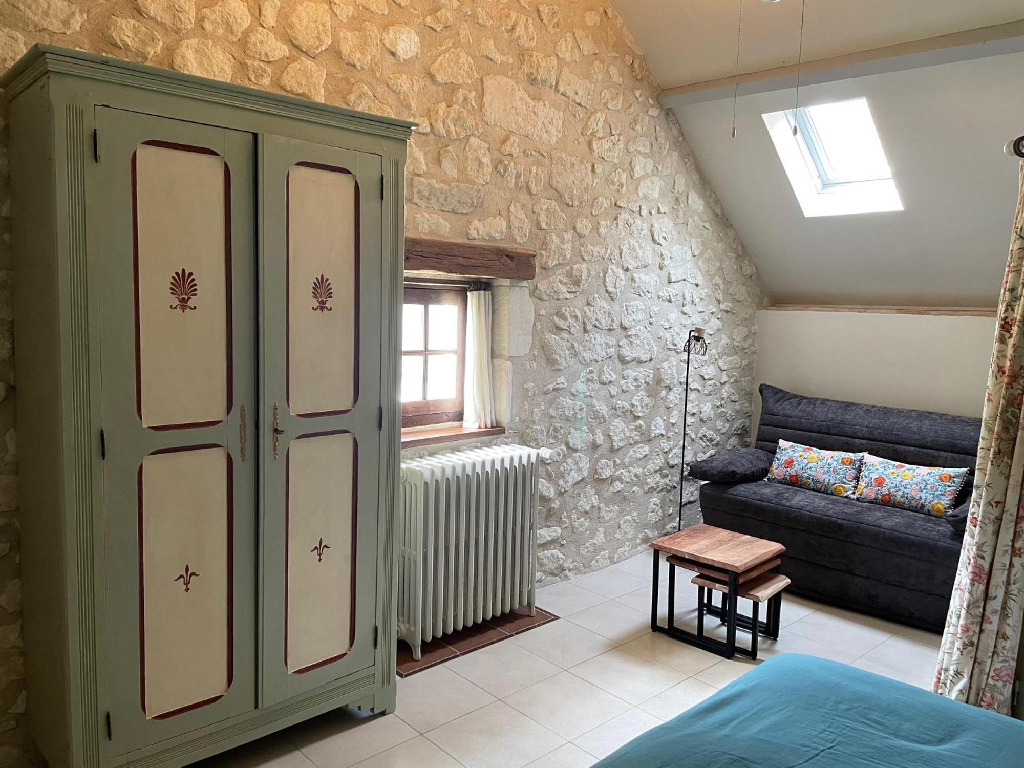 Les Bertaulieres Bed and Breakfast Bossay-sur-Claise Værelse billede